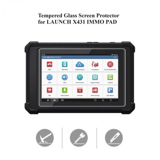 Tempered Glass Screen Protector for LAUNCH X431 IMMO PAD - Click Image to Close